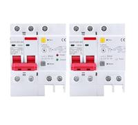 Surge Protector Protector 2 Pole DZ47LE Circuit Breakers RCBO RCCB MCB RCD 16A 20A 25A 32A 40A 50A 63A DZ47 1Pcs Electrical components(2 Pole Double Light,50A)