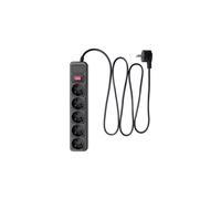Surge Protector Strip AK-SP-06B 5 CEE Outlets 7/3 (Type F) 3m