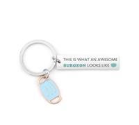 Surgeon Gifts for Men Women Appreciation Gift for Surgeons Keyring, Surgeons Gifts for Christmas Birthday Retirement Doctors Day, Healthcare Workers Gift, This is What an Awesome Surgeon Looks Like