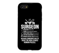 Surgeon High-Stakes Human Puzzle Graphic with Medical Icons Case for iPhone SE (2020) / 7/8