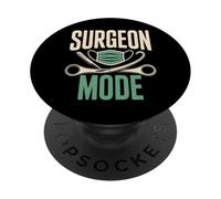 Surgeon Mode Funny Surgery Mask Tools Doctor PopSockets Adhesive PopGrip