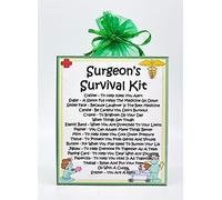 Surgeon's Survival Kit ~ Fun Novelty Gift & Greetings Card Alternative | Birthday Present | Thank You | Surgeon Gift | Personalised Keepsake for a Surgeon