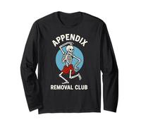 Surgery Patient Appendix Removal Club Fun Mens Get Well Long Sleeve T-Shirt