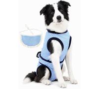 Surgery Recovery Suit for Female Male Dog, Soft Onesie After Spay Neuter, L | E-Collar Cone Alternative, Bandana Included, Large Dogs Full Body Surgical Suits After Spayed Neutered, Medical Pet Bodysuit