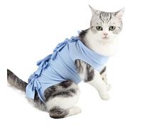 Surgery Recovery Suits Neutering Garment for Pet Cats (blue,S)