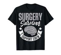 Surgery Survivor Support Crew Brain Cancer Aneurysm Tumor T-Shirt