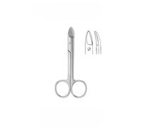 Surgical Craft Curved Edge 110MM Bebe Crown Designed for Metal Sheets, Foils, Nursing Shears, Cut Bandages, Emergency Household Scissor