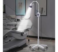 Surgical Examination Lamp, 360° Rotation Floor Stand Type Lamp, Mobile Medical Exam Light Lamp for Gynaecology, Outpatient, Stomatology, Ent(Color:White upgraded model)