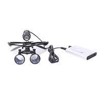 Surgical Medical Binocular Loupes 2.5x/3.5x-420mm, Hands Free Magnifier Glasses with LED Light, Dental Loupes with Orascoptic Light Professional Magnifying Glass