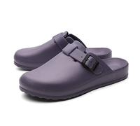 Surgical Sandals for Medical Staff - Anti-Slip Medical Slippers for Doctors & Nurses, Waterproof Operating Room Shoes, Unisex Healthcare Work Footwear - Breathable OR/Lab Slippers(Purple,9.5 UK)