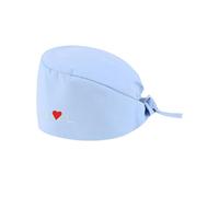 Surgical Scrub Caps & Sweatband Ajustable Tie Cotton Breathable Adjustable Bouffant Caps Sweatband Hats Tie Back for Surgeon Doctor Nurse Working Hat Chef Hat Blue