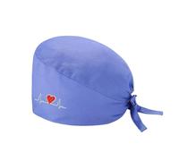 Surgical Scrub Caps & Sweatband Ajustable Tie Cotton Breathable Adjustable Bouffant Caps Sweatband Hats Tie Back for Surgeon Doctor Nurse Working Hat Chef Hat Dark Blue