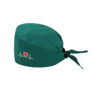 Surgical Scrub Caps & Sweatband Ajustable Tie Cotton Breathable Adjustable Bouffant Caps Sweatband Hats Tie Back for Surgeon Doctor Nurse Working Hat Chef Hat Red