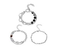 Surgical Steel Bangle Steel-Colored Cuff Bracelets for Men Adjustable Bangle Bracelet Waterproof Non Tarnish Hypoallergenic