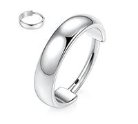 Surgical Steel Small Hoop Earrings 18G Huggie Earrings Silver Hinged Segment Ring Conch Hoop Ring Cartilage Earring Lobe Earring Ear Piercing Jewellery with Outward Facing Wide Dome Surface 10mm
