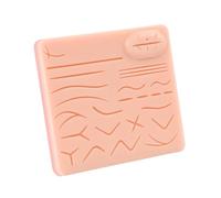 Surgical Suture Practice Skin Model Three Layered Silicone Skin Surgical Training Model with 26 Wound for Student Practice Pad