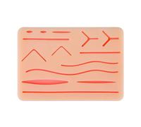 Surgical Suture Training Pad with 14 Realistic Wounds Portable Skin Model for Medical Students & Professionals Education Suture Practice Equipment