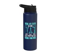 Surgical Tech Social Life Status Quote Surgical Technology Stainless Steel Insulated Water Bottle