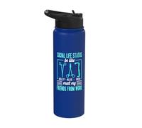 Surgical Tech Social Life Status Quote Surgical Technology Stainless Steel Insulated Water Bottle