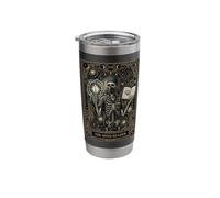 Surgical Tech Tarot Card The Mind Reader Skeleton Scrub Tech Stainless Steel Insulated Tumbler