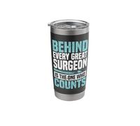 Surgical Tech The One Who Counts Surg Technologist Stainless Steel Insulated Tumbler