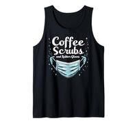 Surgical Technician Coffee Scrubs and Rubber Gloves Tank Top