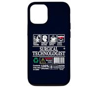 Surgical Technologist Job Label Skills Sarcasm Coffee Wine Case for iPhone 12/12 Pro