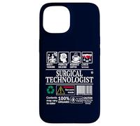 Surgical Technologist Job Label Skills Sarcasm Coffee Wine Case for iPhone 15