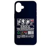 Surgical Technologist Job Label Skills Sarcasm Coffee Wine Case for iPhone 16 Plus