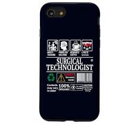 Surgical Technologist Job Label Skills Sarcasm Coffee Wine Case for iPhone SE (2020) / 7/8