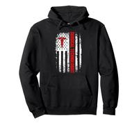 Surgical Technologist Surgical Tech Nurse US American Flag Pullover Hoodie