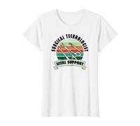 Surgical Technologist Vital-Support Medical-Surgical-Tech Value Graphic T-Shirt, Women, White, L