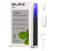 SURI 2.0 NEW Sonic Electric Toothbrush with Pressure Sensor & UV-Cleaning Travel Case | 40+Day Battery | Designed in London | Electric Toothbrush for Adults | Travel Toothbrushes | Tooth Brush | Black