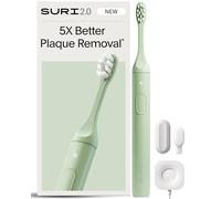 SURI 2.0 New Sonic Electric Toothbrush with Pressure Sensor | 1 Month+ Battery | UK’s No.1 Rated | Electric Toothbrush Adults | Sonic Toothbrushes | Green