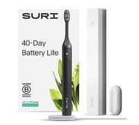 SURI Electric Toothbrush-Sustainable Electric Toothbrushes Adults, Slim Sonic Toothbrush & Accessories, 40-Day Battery, Travel Toothbrush with UV Cleaning Case, Ideal Christmas Gifts for Women & Men