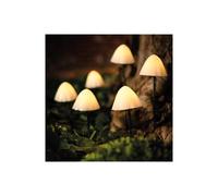 Suri Forest XL Mushroom Solar LED Stake Lights - Set of 6