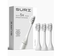 SURI Recyclable Electric Toothbrush Heads | Core & Pro Compatible | Long Lasting Replacement Heads | Pack of 3 | Sea Mist