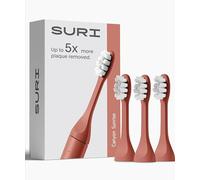 SURI Recyclable Plant-Based, Electric Toothbrush Heads - Long Lasting Replacement Heads | Compatible Only with SURI Sonic Electric Toothbrush - Canyon Sunrise, Pack of 3
