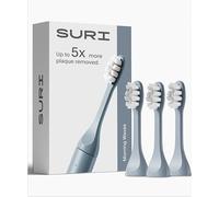 SURI Recyclable Plant-Based, Electric Toothbrush Heads - Long Lasting Replacement Heads | Compatible Only with SURI Sonic Electric Toothbrush - Morning Waves, Pack of 3