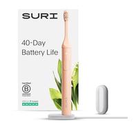 SURI Sonic Electric Toothbrush | 40+ Day Battery | UK’s No.1 Rated | Sustainable Electric Toothbrush Adults | Travel Tooth Brush | Sonic Toothbrushes | Pink