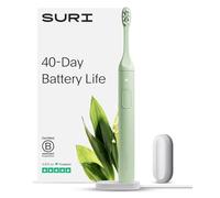 SURI Sonic Electric Toothbrush | 40+ Day Battery | UK’s No.1 Rated | Sustainable Electric Toothbrush Adults | Travel Tooth Brush | Sonic Toothbrushes | Green