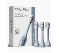SURI Recyclable Electric Toothbrush Heads | Core & Pro Compatible | Long Lasting Replacement Heads | Pack of 3 | Morning Waves