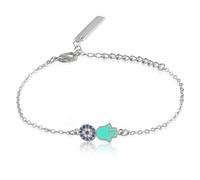 SURI Star of David Necklace for Women | Israel Necklace | Mezuzah Necklace with Magen David Pendant | Available in 14K Gold-Filled or Silver Stainless Steel | Jewish Jewelry, Includes a Gift Box, 7.5