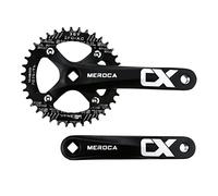 SURIEEN 170mm Square Crankset for Mountain Bike with 104 BCD 38T Chainring Single Speed Crankset MTB Crank
