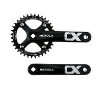 SURIEEN 36T Crankset, Mountain Bike 170mm Single Speed Crankset 36T MTB Crank Arm Set with 104 BCD 36T Chainring