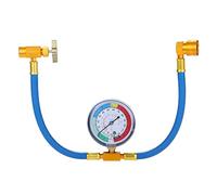 SURIEEN R134A Car AC Refrigerant Charge Hose Kit, AC Charge Hose with Gauge, Come with R134A Piercing Can Tap 1/2”Acme Valve & R134A Quick Coupler Fits for Car Air Conditioning Refrigerant