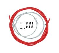 SURIEEN Universal Bike Inner Brake Cable Housing Kit with Bike Cable Ends for Mountain Road Bicycles (Red)