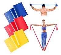 2M Resistance Bands, Suright Skin-Friendly Long Resistance Bands Set Women/Men, Exercise Bands Pilates Bands with 3 Resistance Levels, Ideal for Stretching, Yoga, Gym, Fitness