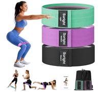 Suright Fabric Resistance Bands [Set of 3], Exercise Band, Resistance Bands for Hips & Glutes, Non-Slip Threaband, Resistance bands for Women and Men, Booty Bands for Yoga,Pilate,Fitness