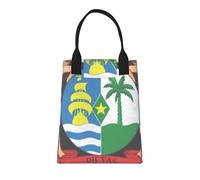 Surinam National Emblem Print Unisex Insulated Lunch Bag Lunch Bags for Work Perfect for Work Picnics and Travel Picnic Hiking Or Women Men Adult Kids